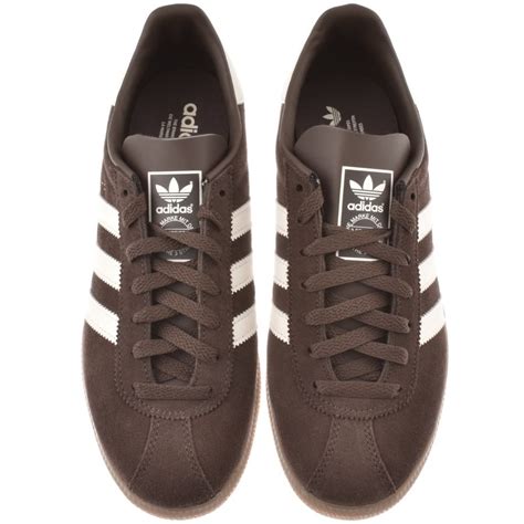 adidas originals brown trainers.